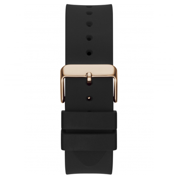 Guess Quartz Black Silicone Strap Black Dial 47mm Men's Watch - GW0208G4