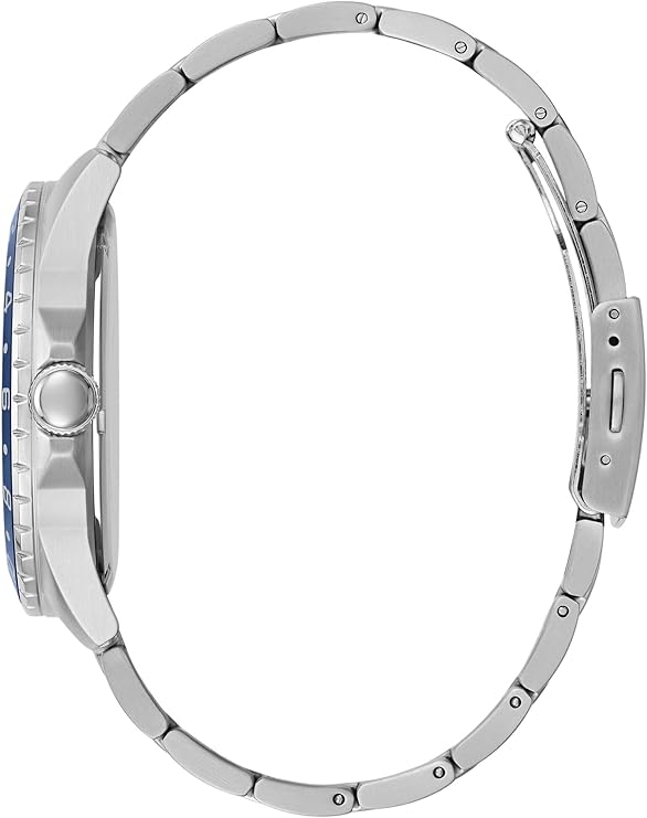 GUESS Silver Tone Day/Date Mens  Watch - GW0220G1