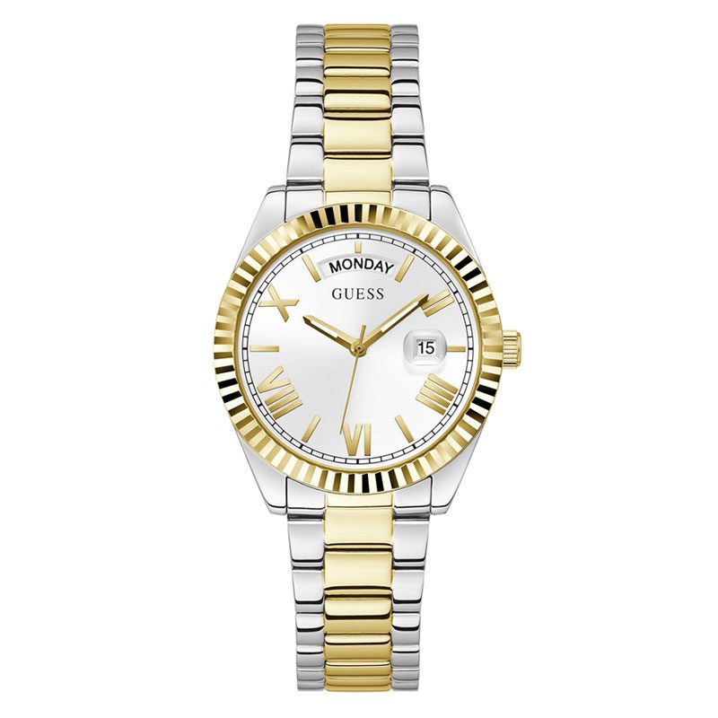 GUESS 2-Tone Day/Date Ladies Watch - GW0308L6