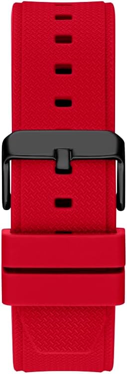 Guess Multifunction Black Dial Red Belt Men's Watch - GW0334G4