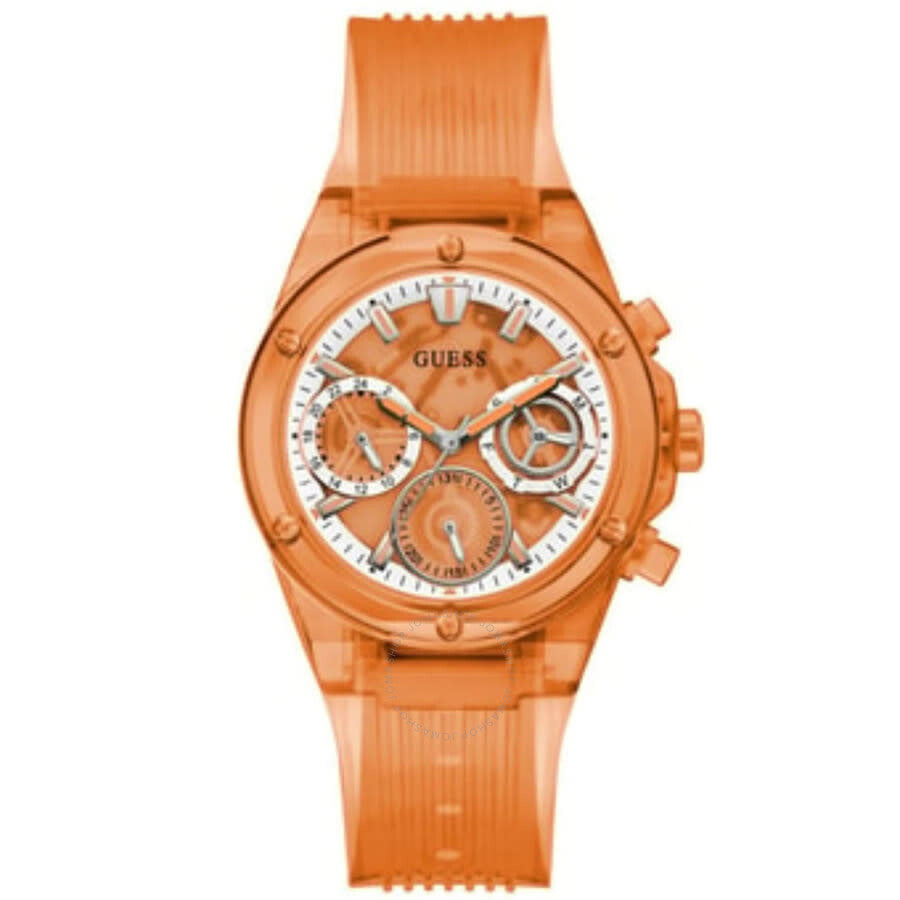 Guess Orange Multi-Function Orange Dial Ladies Watch GW0438L5