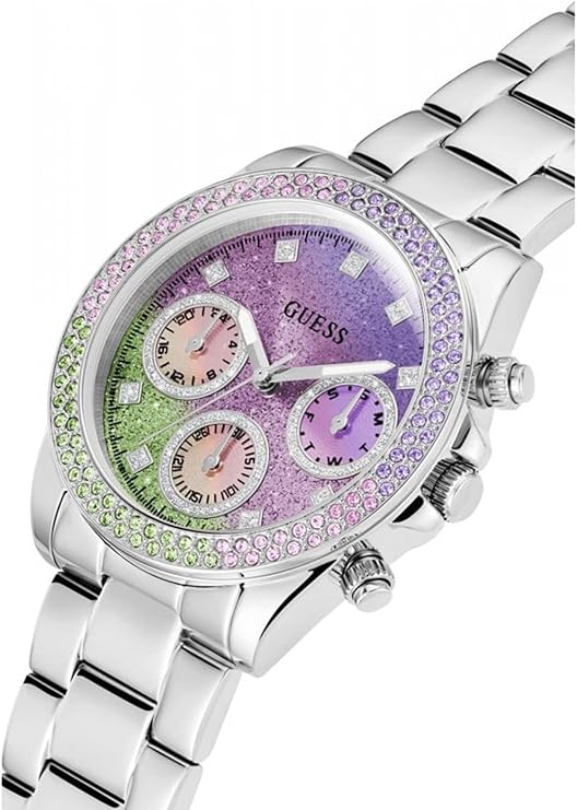 GUESS Silver-Tone and Ombre Multifunction Women's Watch - GW0483L1