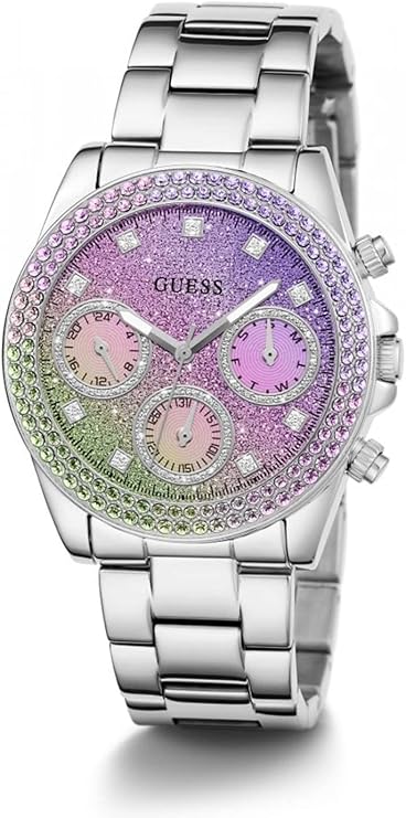 GUESS Silver-Tone and Ombre Multifunction Women's Watch - GW0483L1