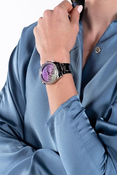 GUESS Silver-Tone and Ombre Multifunction Women's Watch - GW0483L1