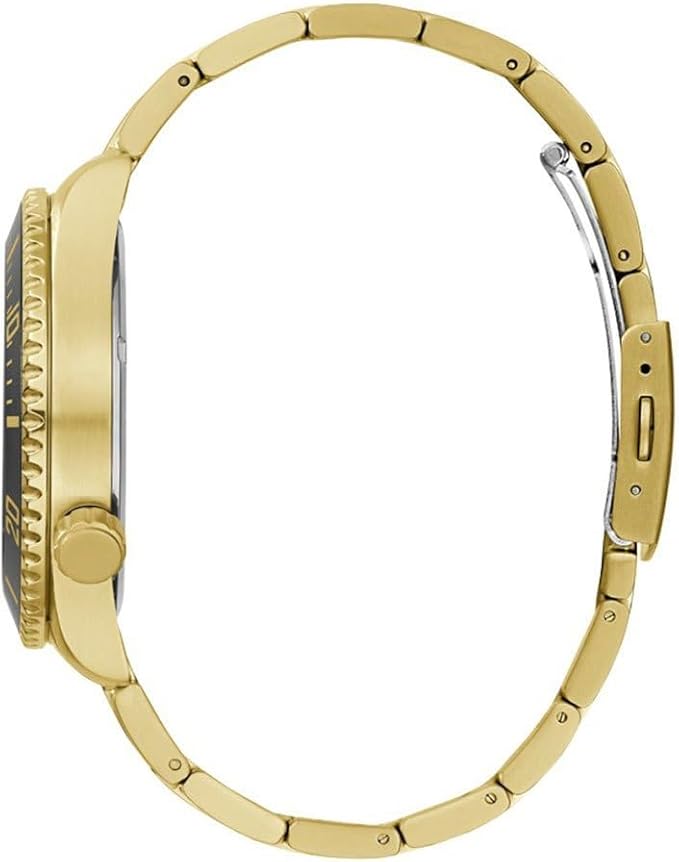 Guess Black Dial Gold Men's Watch - GW0488G2