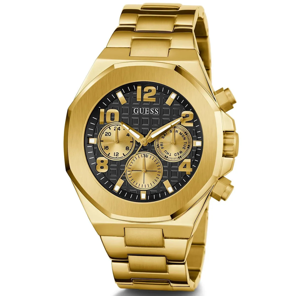 GUESS Gold Tone Multi-Function Mens Watch - GW0489G2