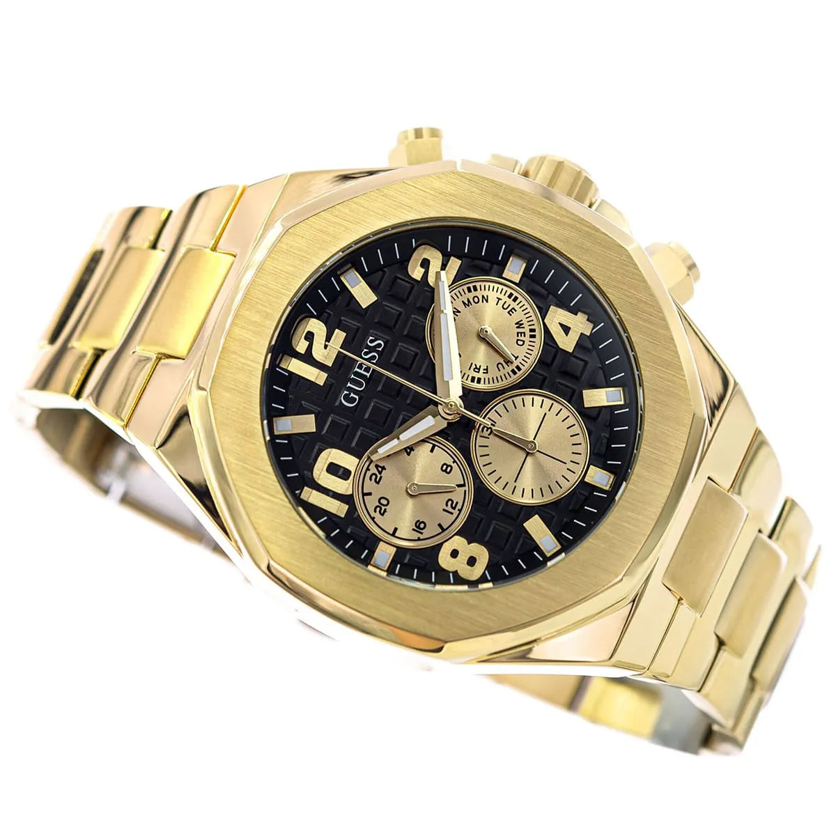 GUESS Gold Tone Multi-Function Mens Watch - GW0489G2
