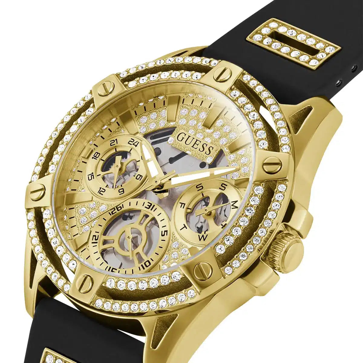 Guess Champagne Dial Gold Women's Watch - GW0536L3