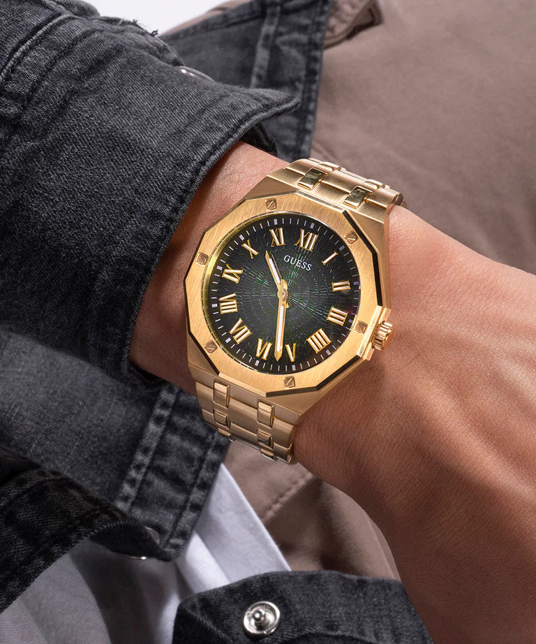 GUESS Gold Tone Analog Mens Watch - GW0575G2