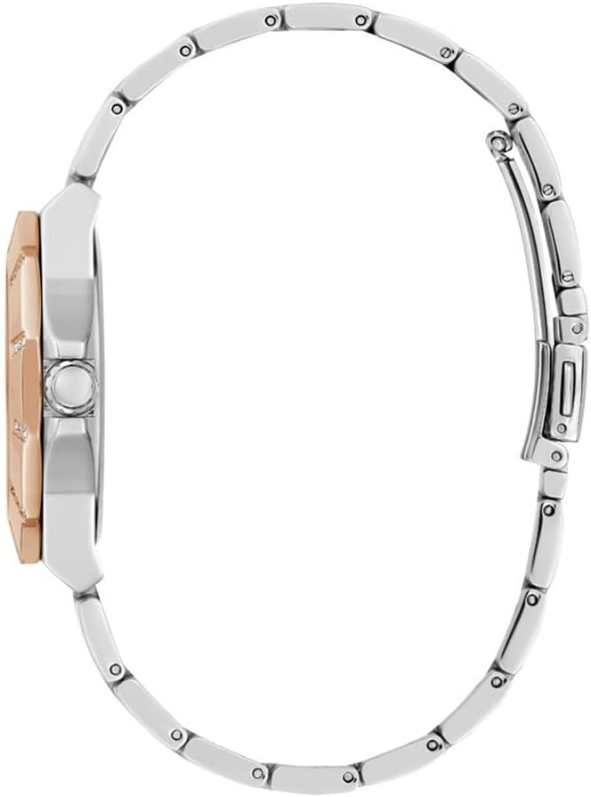 Guess Quartz Analog Rose Gold & Silver Women's Watch - GW0616L3