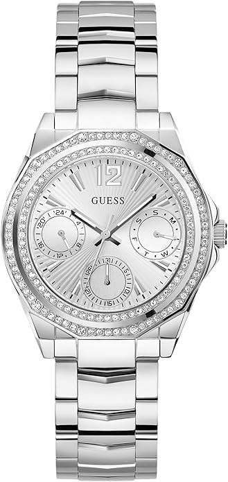 GUESS Silver Tone Multi-function Ladies Watch - GW0685L1