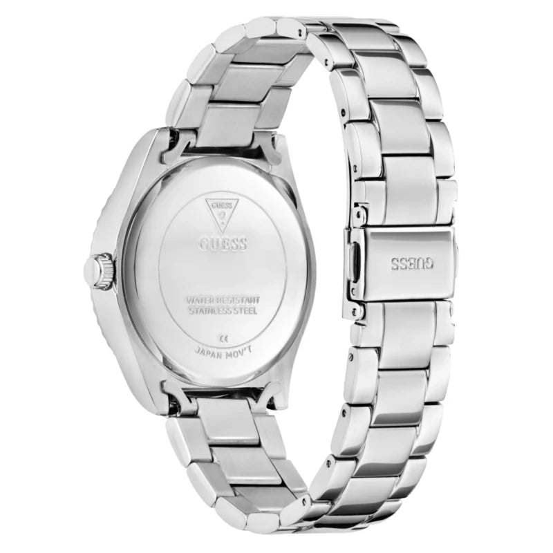 GUESS Brass Dial & Stainless Steel Bracelet Style Straps Analogue Women Watch GW0735L1