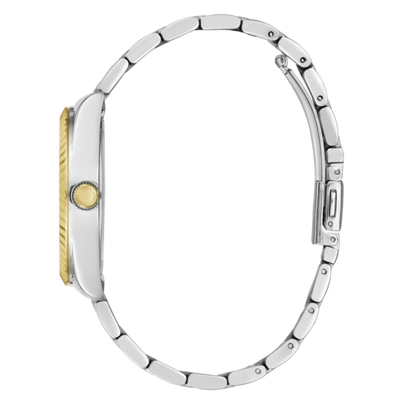 GUESS Brass Dial & Stainless Steel Bracelet Style Straps Analog Women Watch - GW0735L2