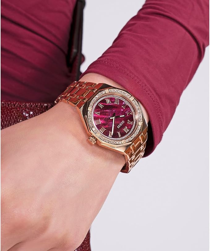 GUESS Rose Gold Tone Analog Ladies Watch - GW0770L3