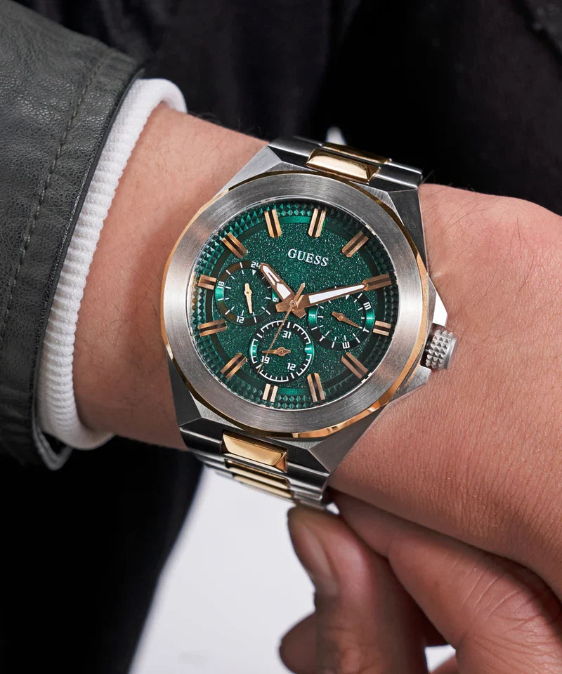 GUESS 2-Tone Multi-function Mens Watch - GW0798G3