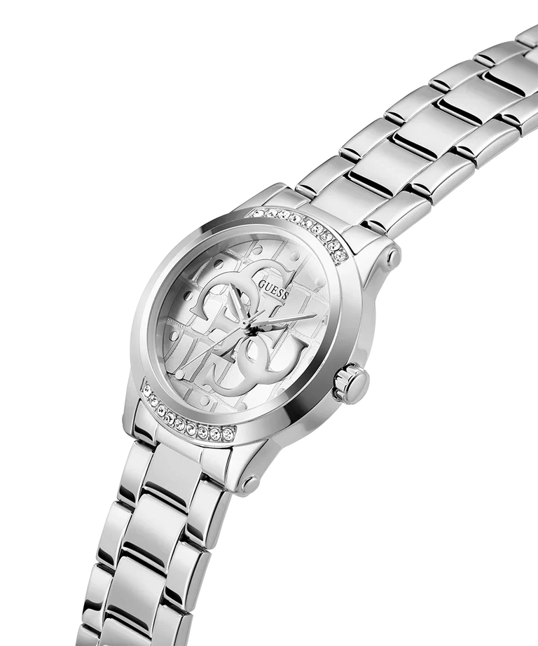 GUESS Silver Tone Analog Ladies Watch - GW0861L1