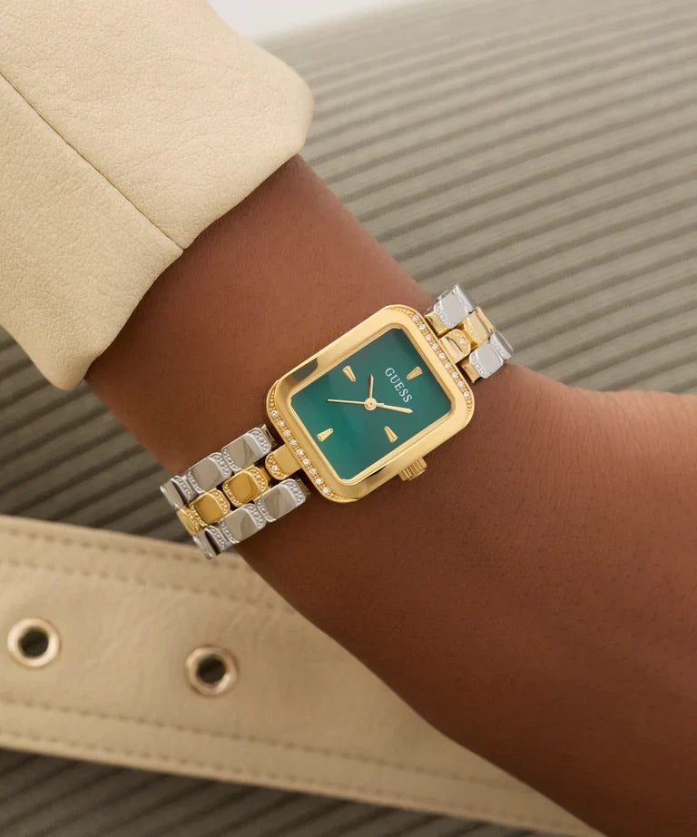 GUESS 2-Tone Gold Tone Analog Ladies Watch - GW0865L6
