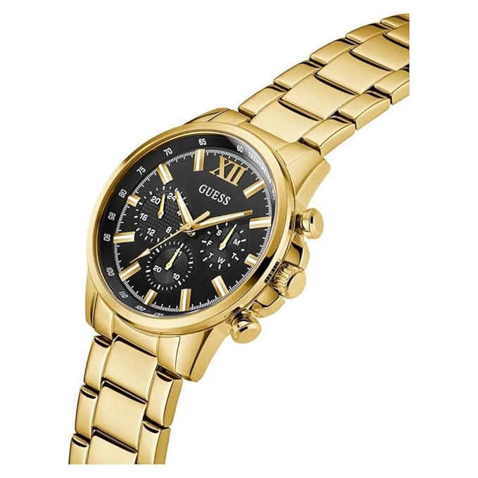 GUESS Gold Tone Multi-function Mens Watch - GW0900G3