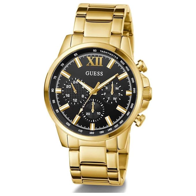 GUESS Gold Tone Multi-function Mens Watch - GW0900G3