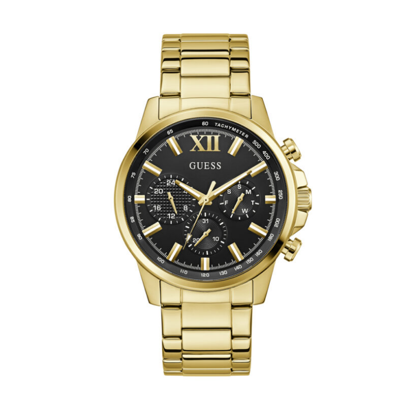 GUESS Gold Tone Multi-function Mens Watch - GW0900G3