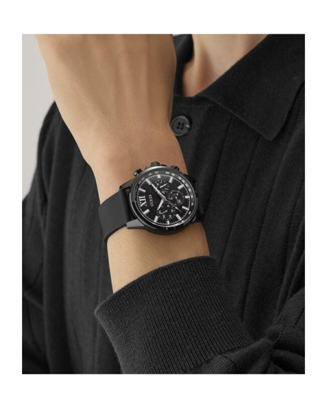 GUESS All Black Multi-function Men's Watch - GW0913G3