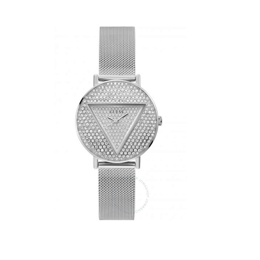 Guess Iconic Quartz Silver Dial Ladies Watch GW0477L1