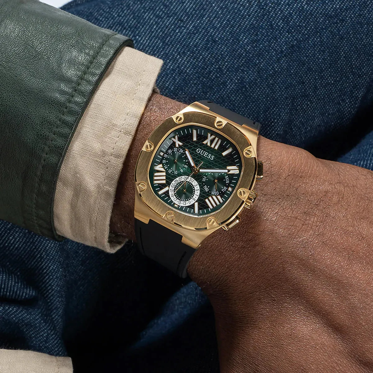 Guess Legacy Gold-Tone Men's Watch - GW0571G3