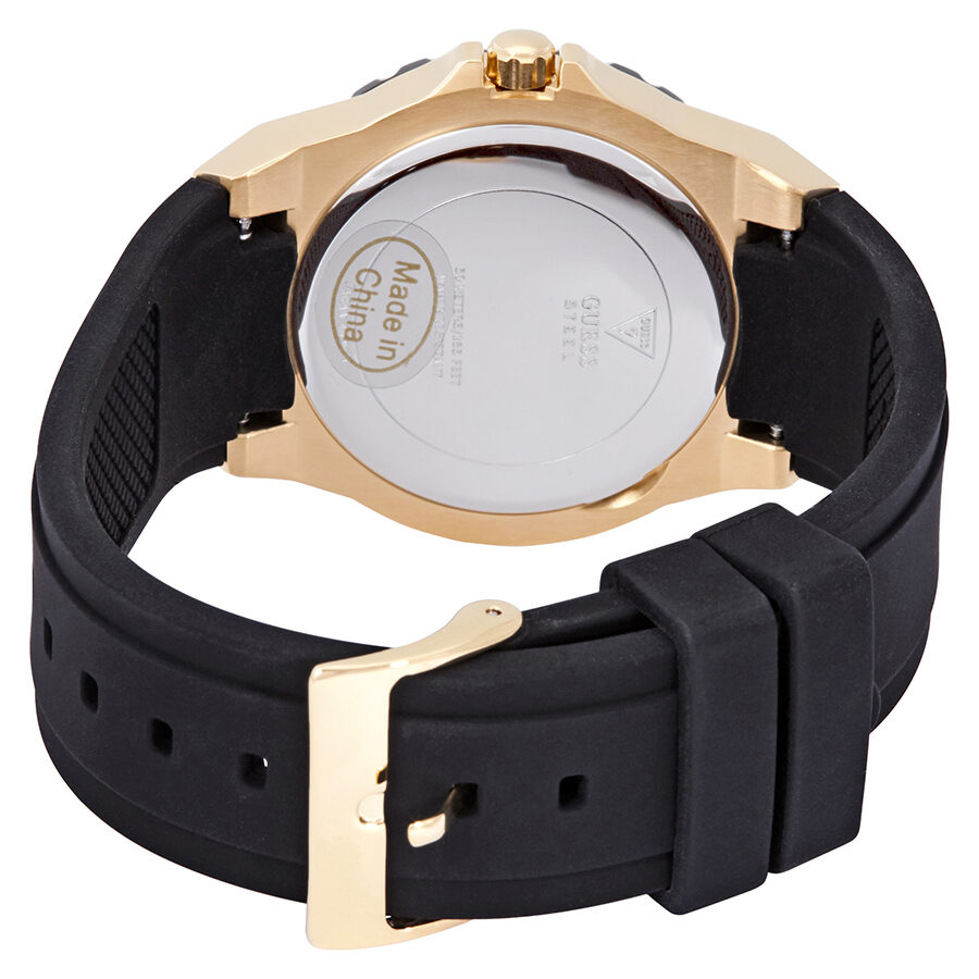 Guess Limelight caseback showing Made in China engraving and water resistance markings