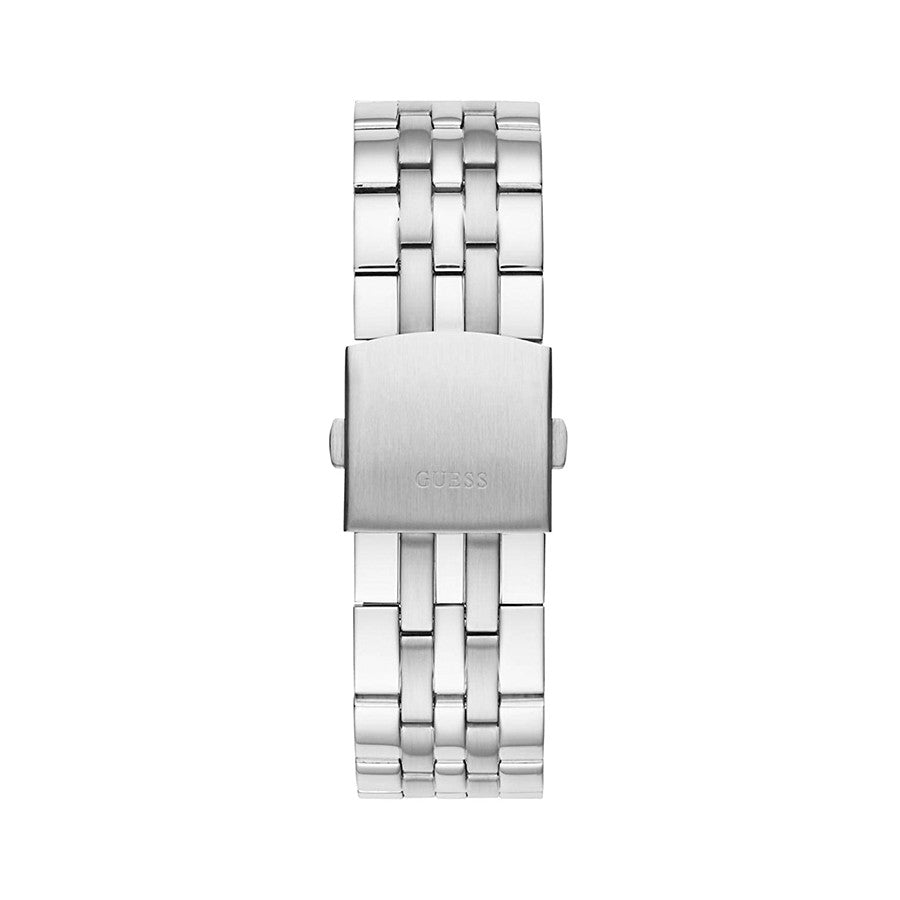 Guess Odyssey stainless steel three-link bracelet with folding clasp