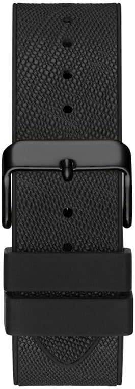Guess Phoenix Multifunction Silver Dial Black Silicone Strap Men Watch - GW0048G1