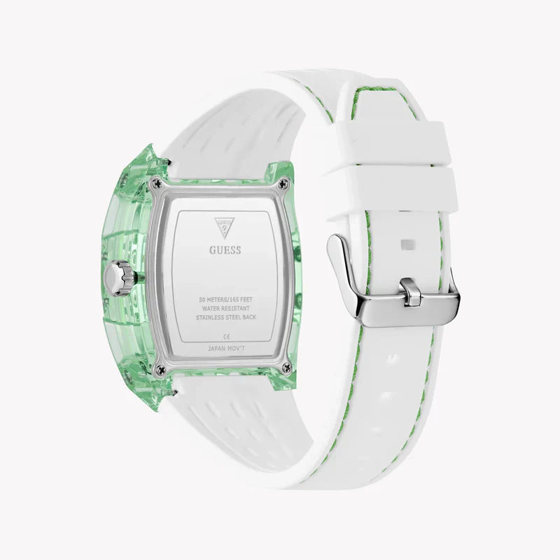 Guess Phoenix Green Rectangle Dial Quartz Analog Men Watch - GW0499G10