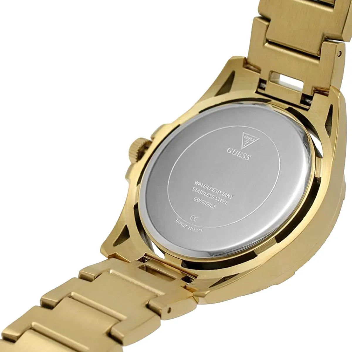 Guess Queen Champagne Round Dial Multi-function Women Watch - GW0464L2