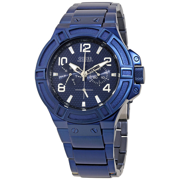 Guess Rigor Multi-Function Blue Dial Men's Watch W0218G4 - Watches of New Zealand