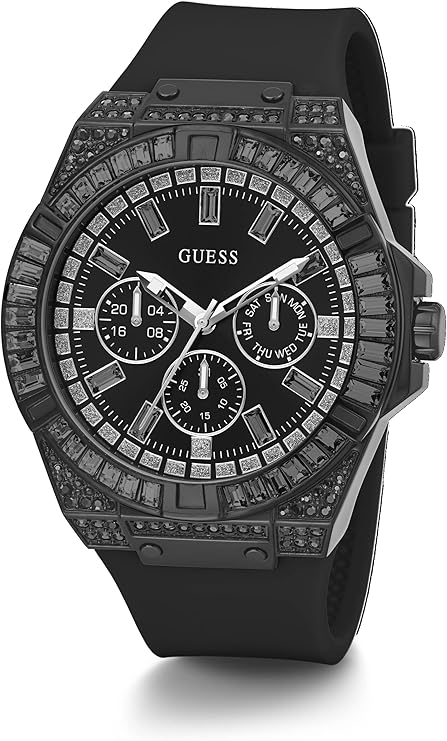Guess Sport Black Silcone Strap Watch - GW0208G5
