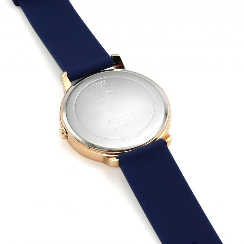 Guess Sunrise Blue Rubber Strap Women's Watch W0616L2