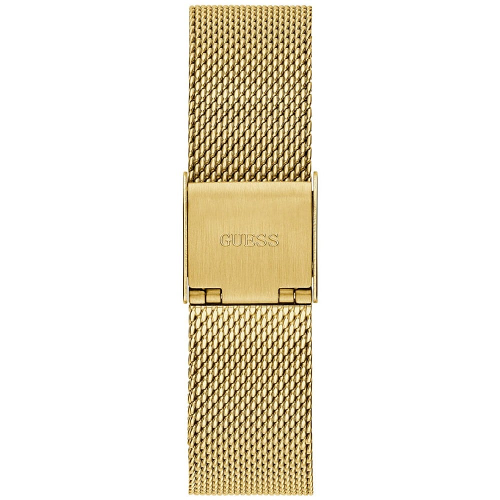 Guess Tapestry gold mesh bracelet with logo clasp