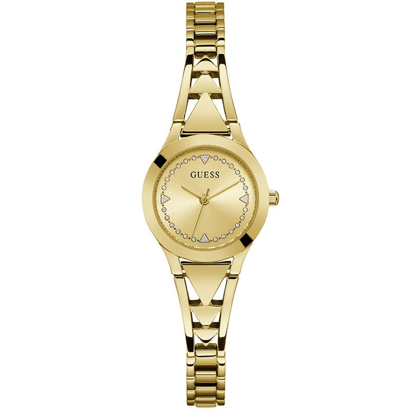 Guess Tessa ladies watch with gold dial and gold bracelet