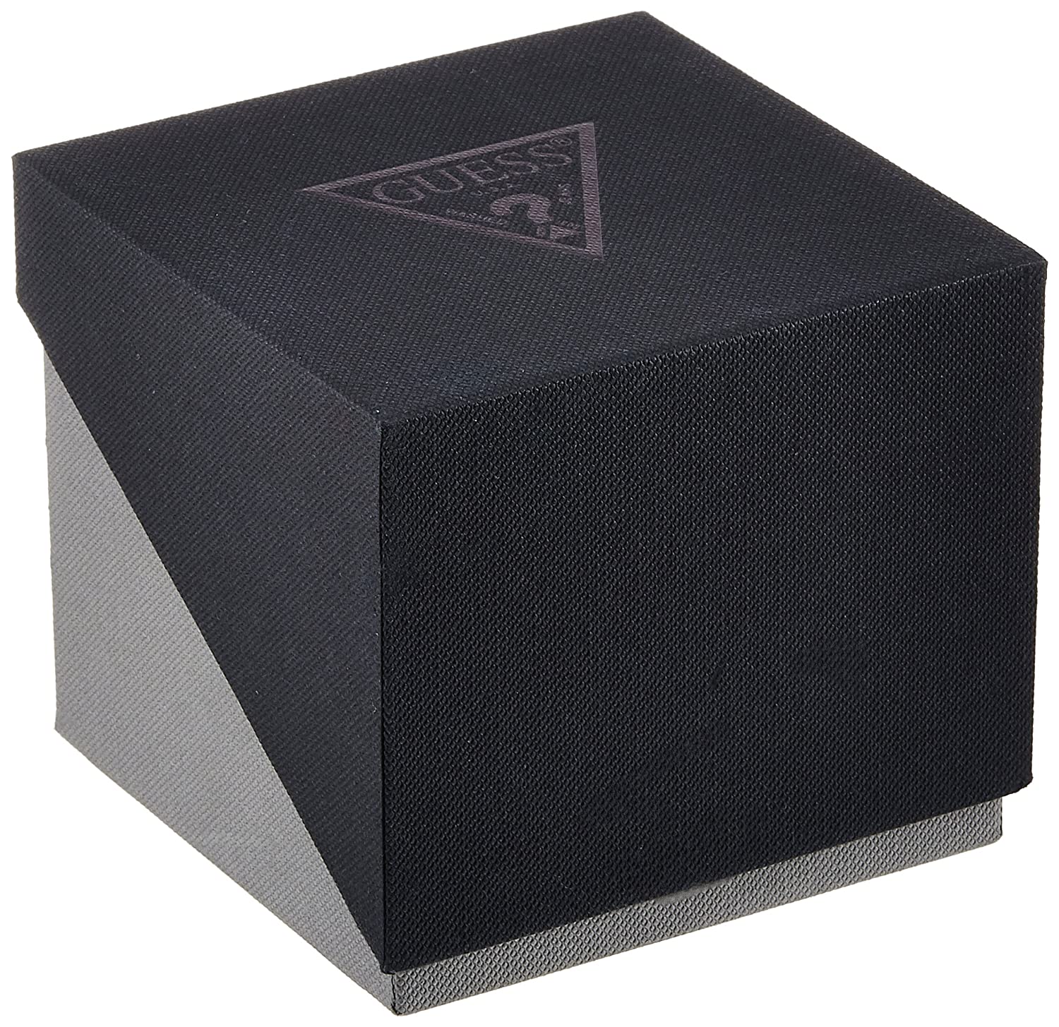 Guess watch presentation box with branded triangle logo