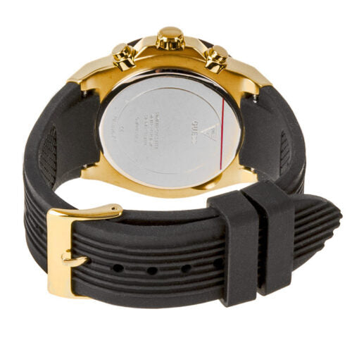 GUESS GW0030L2 watch caseback showing silver case back and movement details