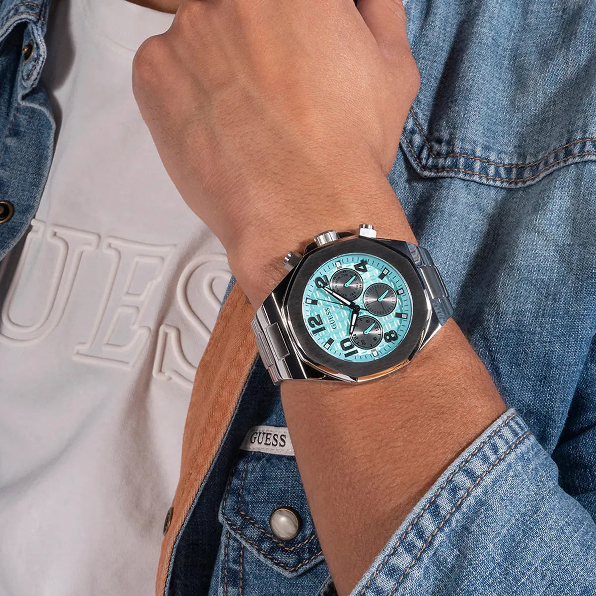 Guess Silver Men's Watch - GW0489G3