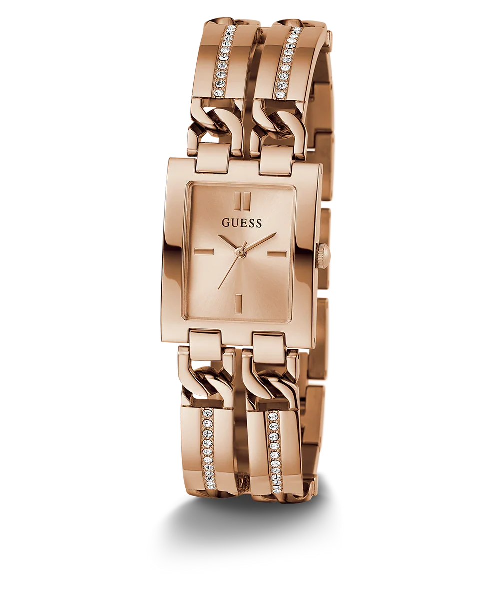 GUESS Rose Gold Tone Analog Ladies Watch - GW0668L3