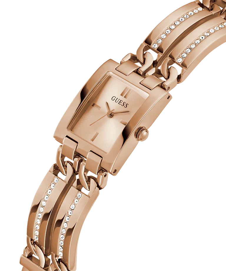 GUESS Rose Gold Tone Analog Ladies Watch - GW0668L3