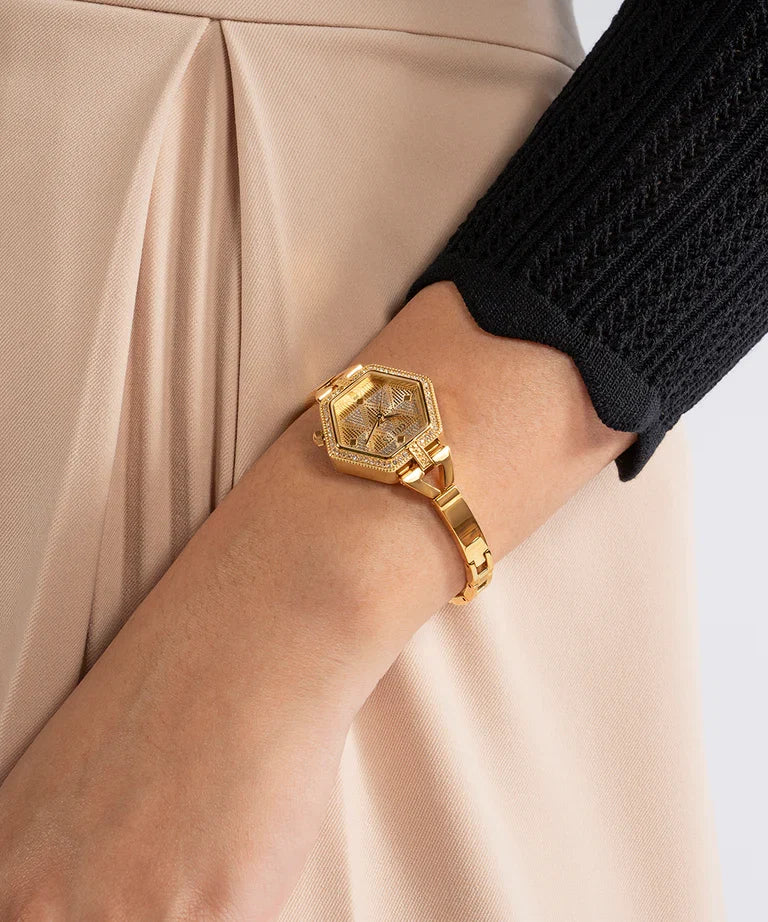 GUESS Gold Tone Analog Ladies Watch - GW0680L2