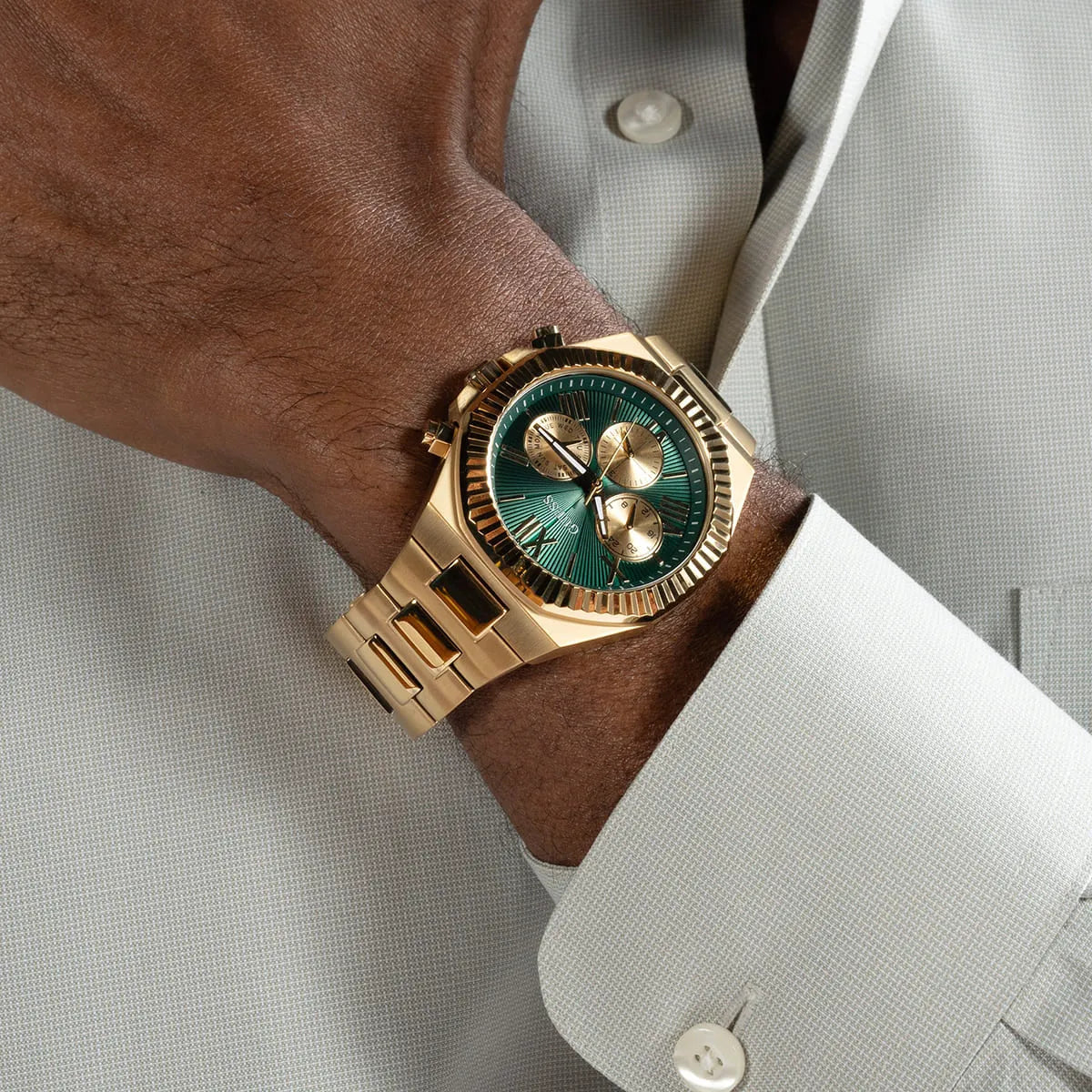 GUESS Equity Mens Gold Tone Multi-function Watch - GW0703G2 GW0703G2 - Image 8