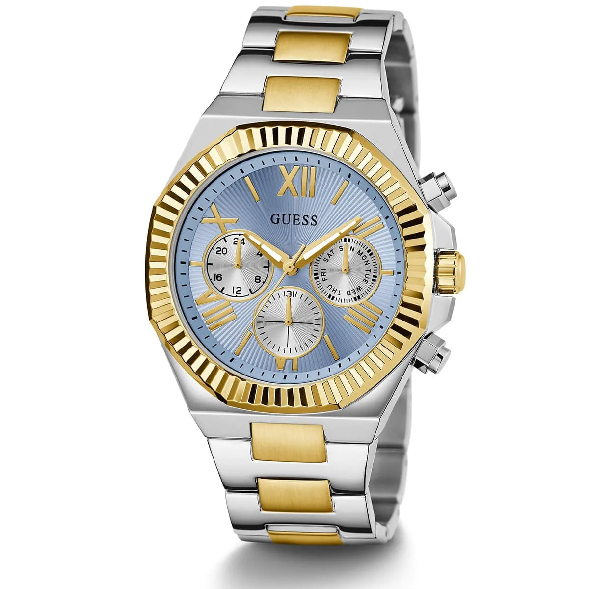 GUESS Equity 2-Tone Multi-function Mens Watch - GW0703G3