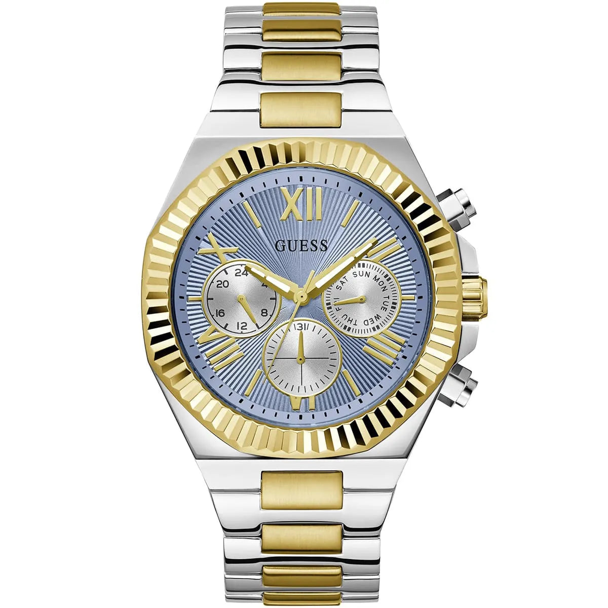 GUESS Equity 2-Tone Multi-function Mens Watch - GW0703G3