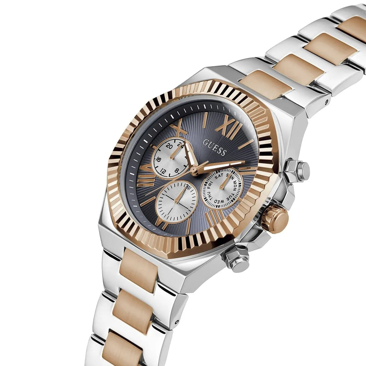 GUESS Equity Mens 2-Tone Multi-function Men Watch - GW0703G4