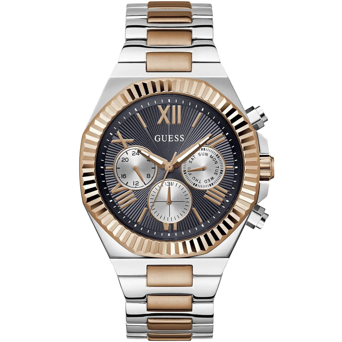 GUESS Equity Mens 2-Tone Multi-function Men Watch - GW0703G4