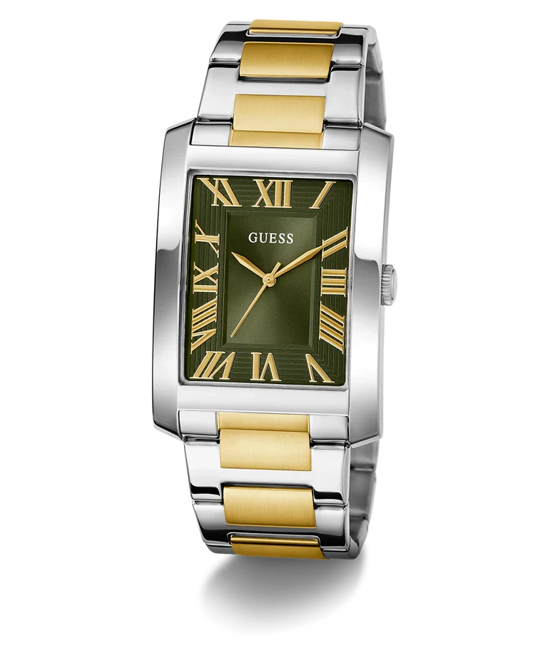 GUESS 2-Tone Silver Tone Analog Mens Watch - GW0896G3