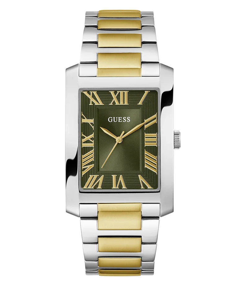 GUESS 2-Tone Silver Tone Analog Mens Watch - GW0896G3